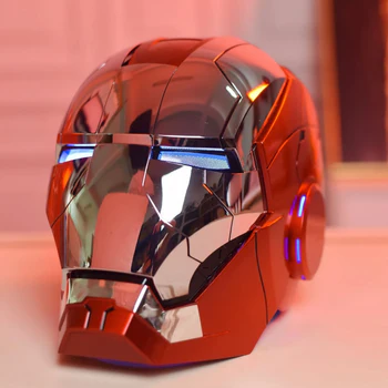 Iron Helmet red chrome